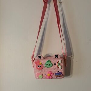 Charming Pink Kids Bag with Playful Patches